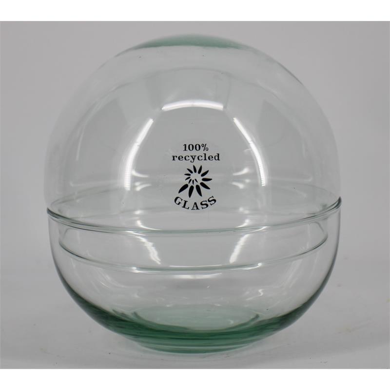 Glass ball 2-part d15 h15cm