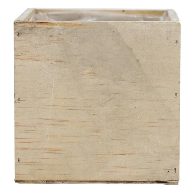 Decoration 10x10x10cm wood natural