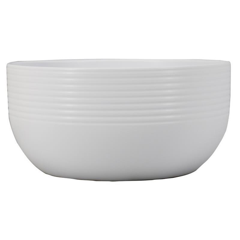 Schaal Donny d26 h14cm wit mat 3x es/12