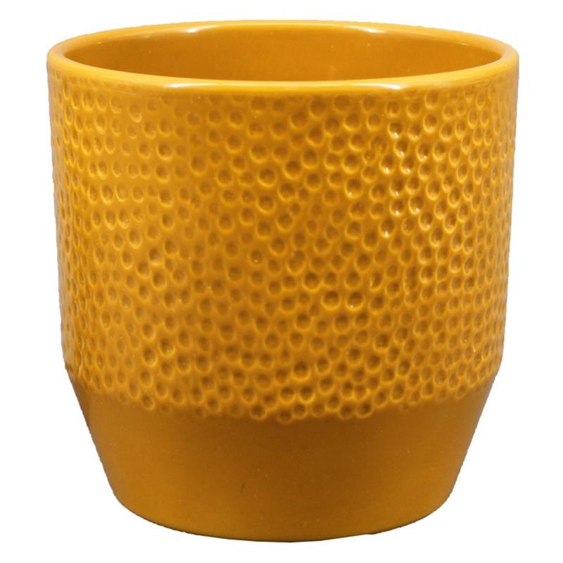 Pot Jovi d13.5 h13.5cm yellow ochre es/12