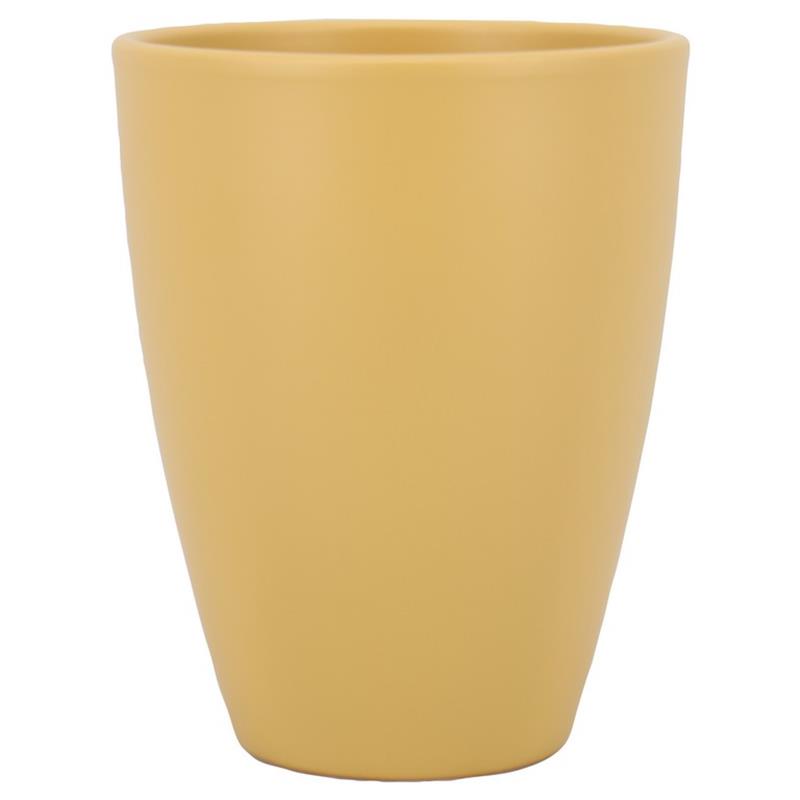 Vase Boule d13.5 h17cm ochre matte es/12