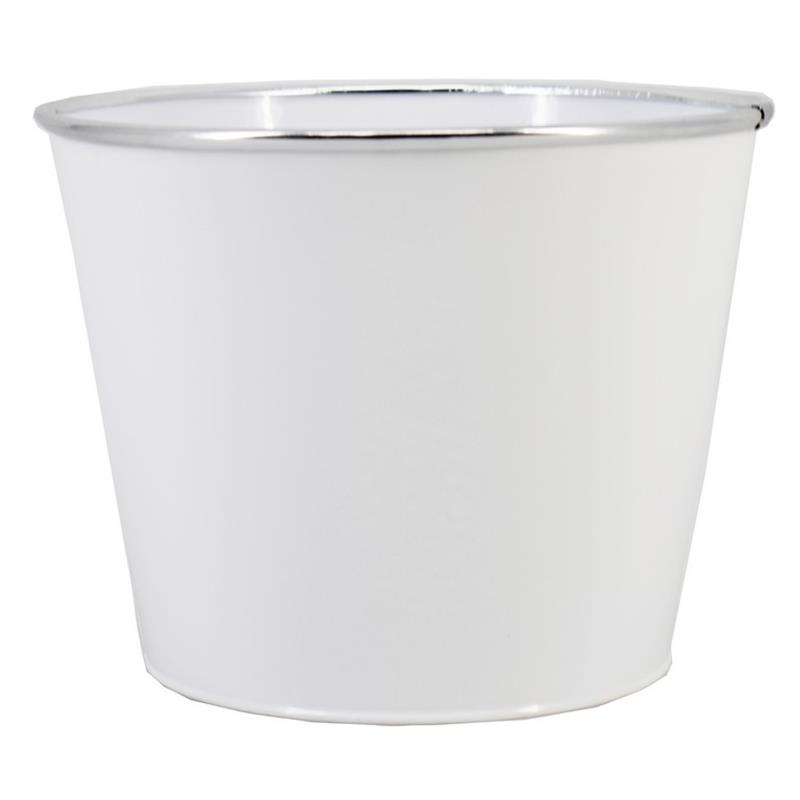 Topf Lucie Zink D20 H16Zm weiss