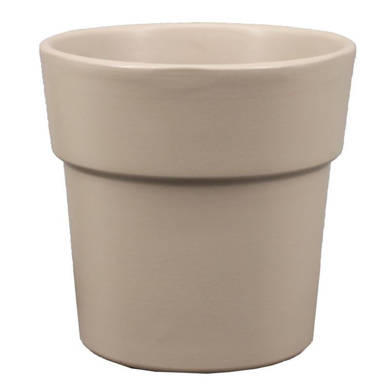 Pot Rim d13.5 h12.5cm gris mat es/12