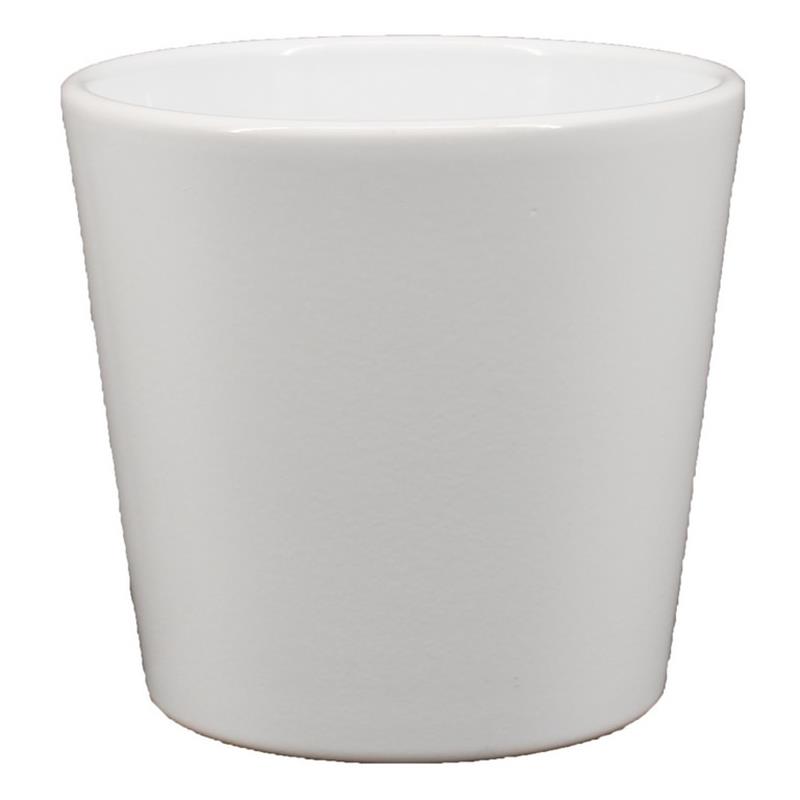 Pot Maud d13.5 h12.5cm blanc es/12