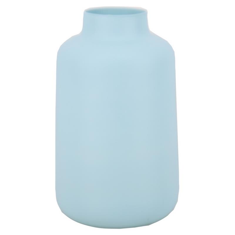 Glas Thea d9/20 h30cm blauw mat