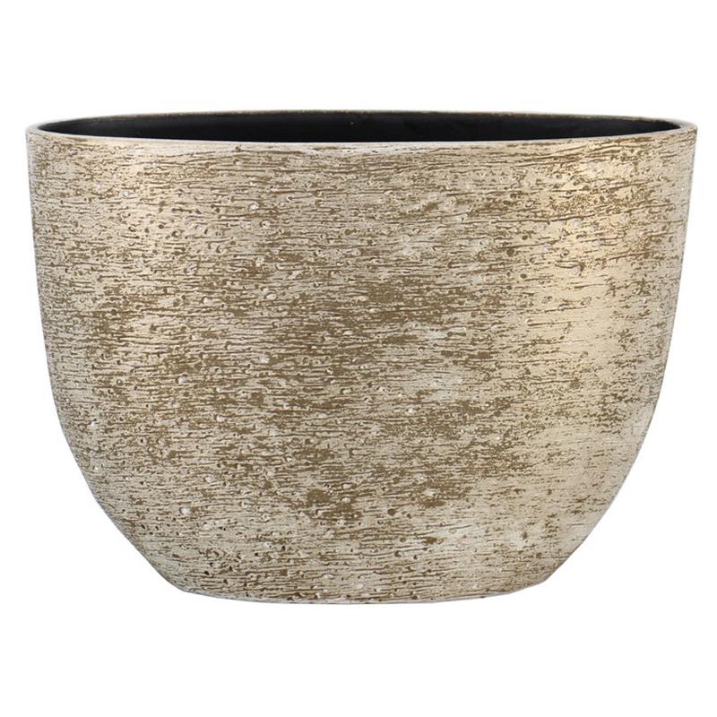 Pot Aveiro oval 50x20x36cm white