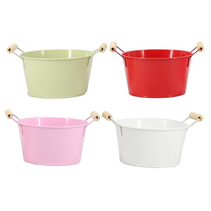 Bowl Badia zinc d19 h8.5cm 4ass