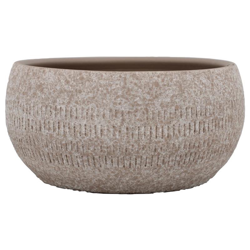 Schaal Elin d28 h13cm taupe
