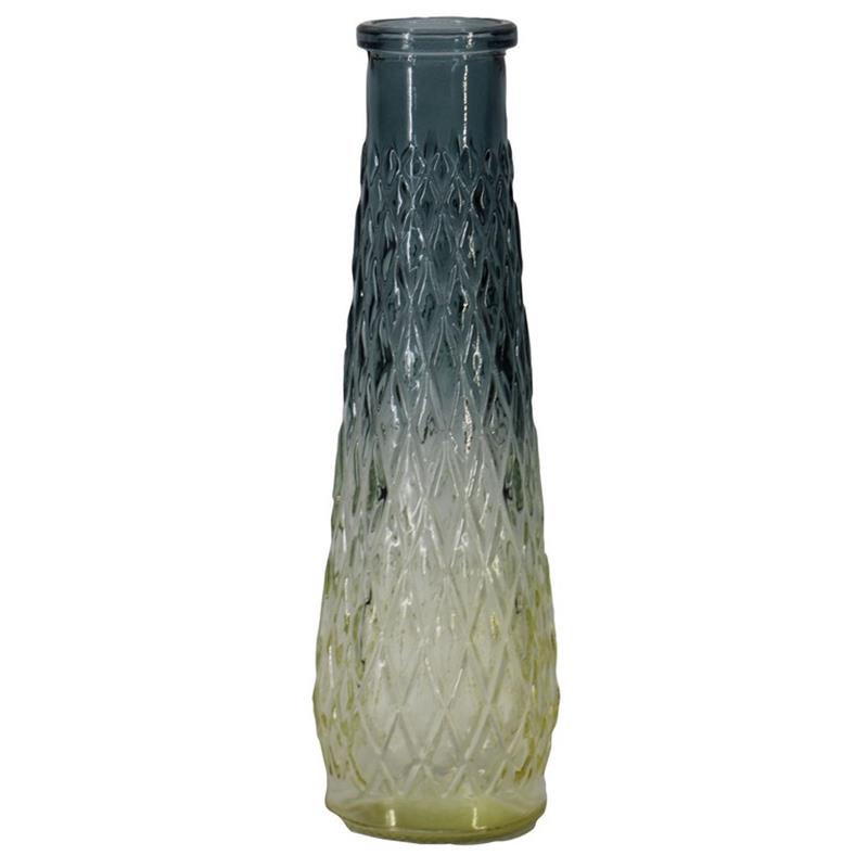 Botella Minsk d4/6 a21.5cm amarillo/azul