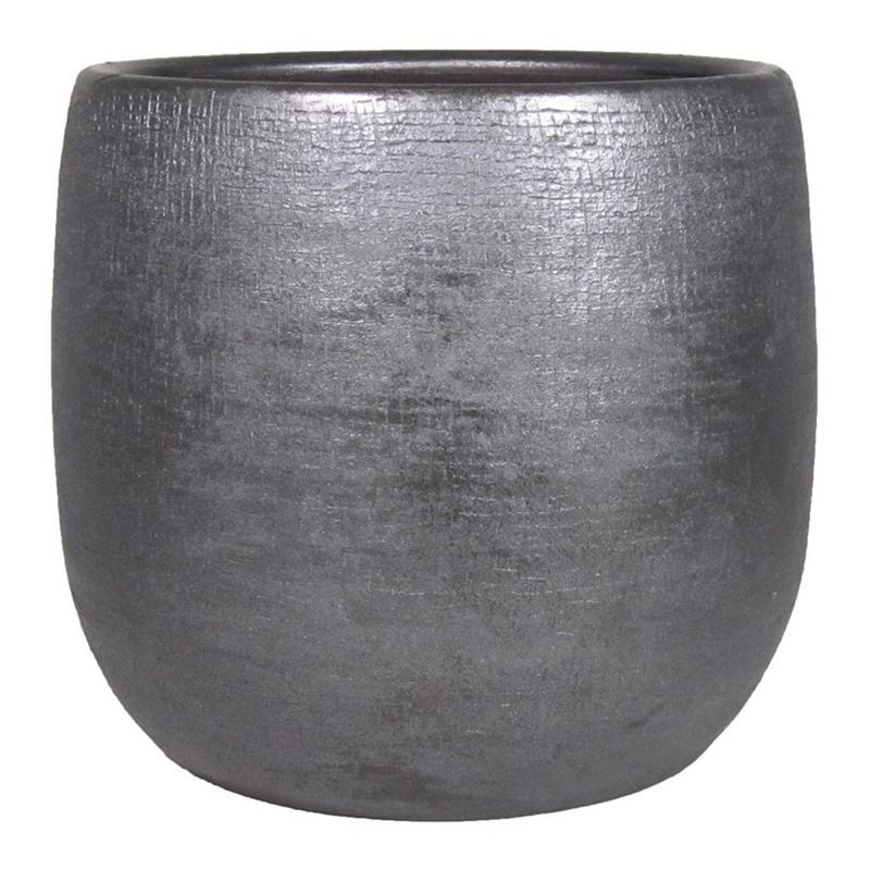 Macetero Mira d16 a14cm industrial negro
