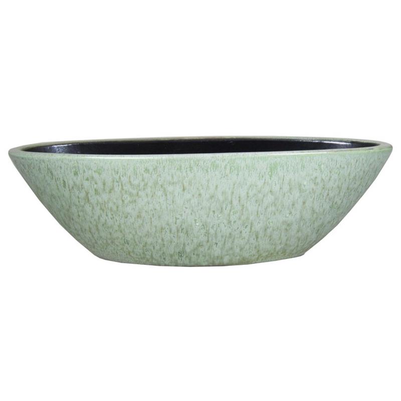 Macetero Mason ovalo 40x15x12cm verde menta