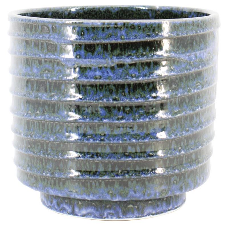 Macetero Gliss d29 a25cm azul