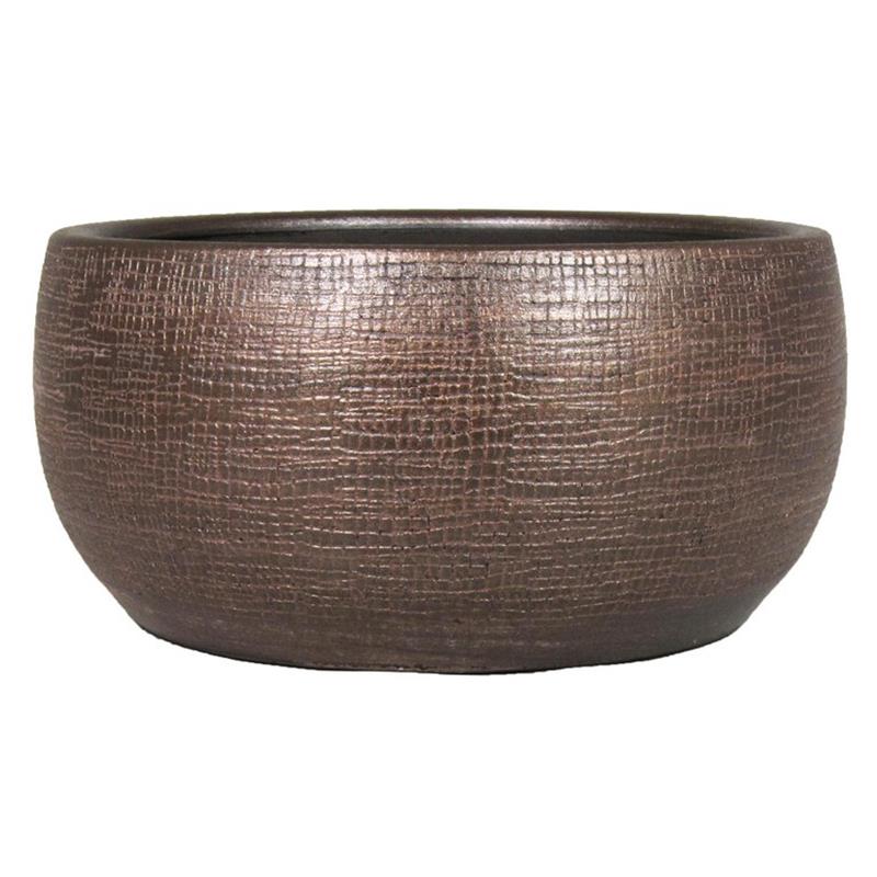 Schaal Mira d29 h14cm koper