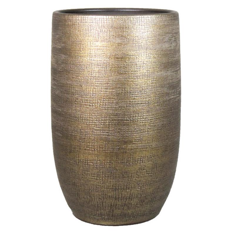 Florero Mira d32 a50cm industrial oro