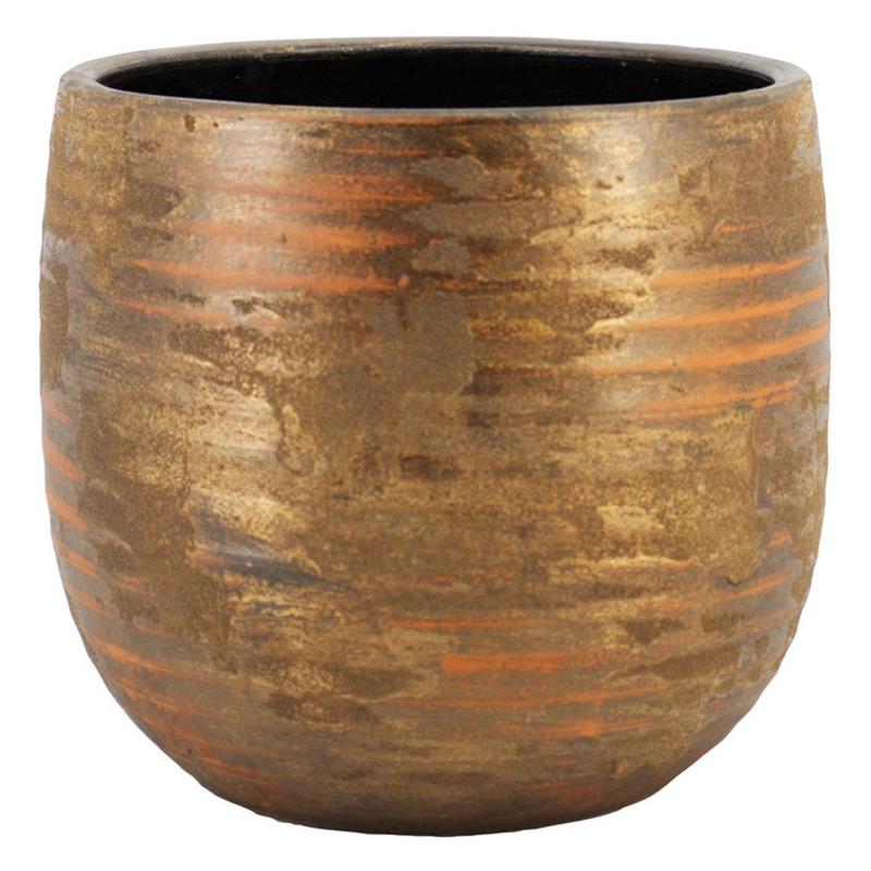 Pot Funchal d24 h22cm gold