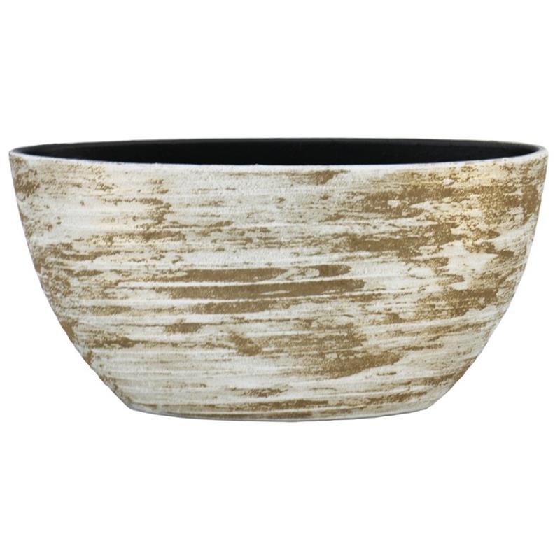 Pot Funchal ovale d49x20 h25cm weiss