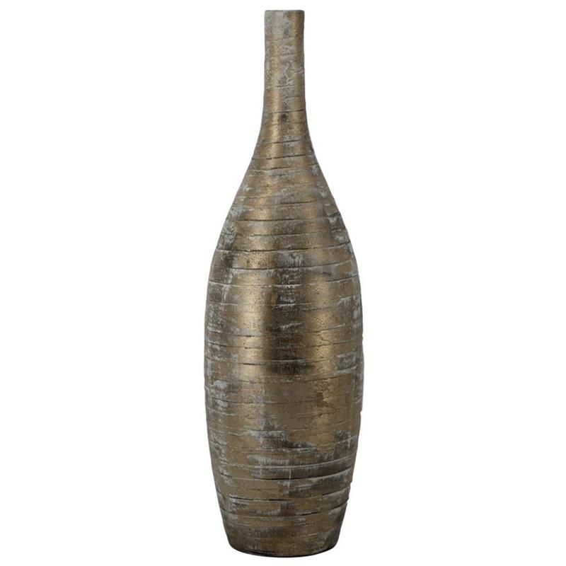 Deco flasche Funchal D6/23 H80cm braun