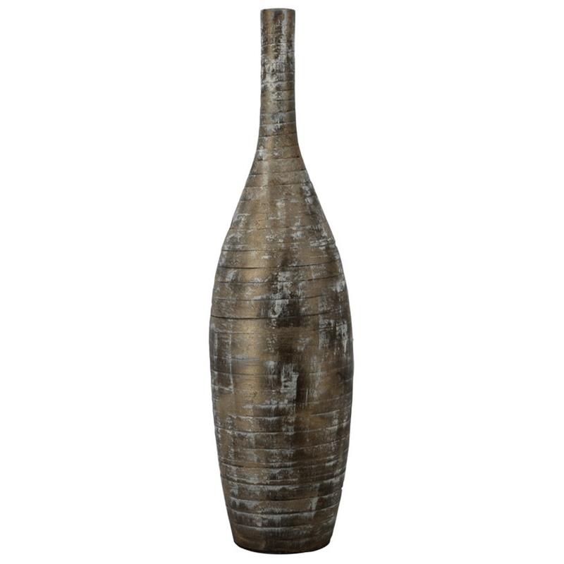 Deco flasche Funchal D6/26 H100cm braun