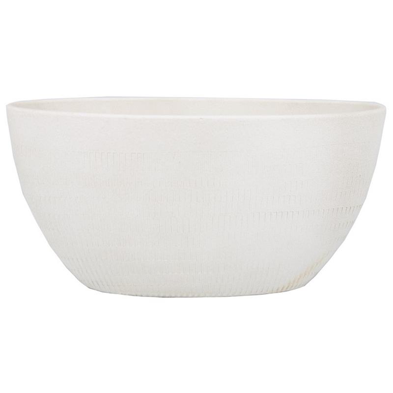 Macetero Silves ovalo 49x20x25cm crema