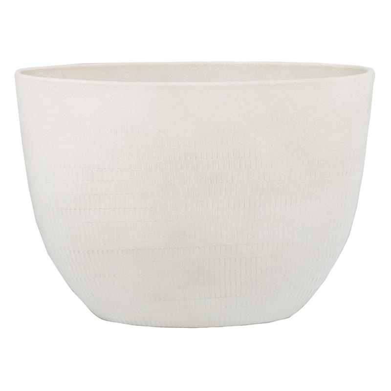 Macetero Silves ovalo 50x20x36cm crema
