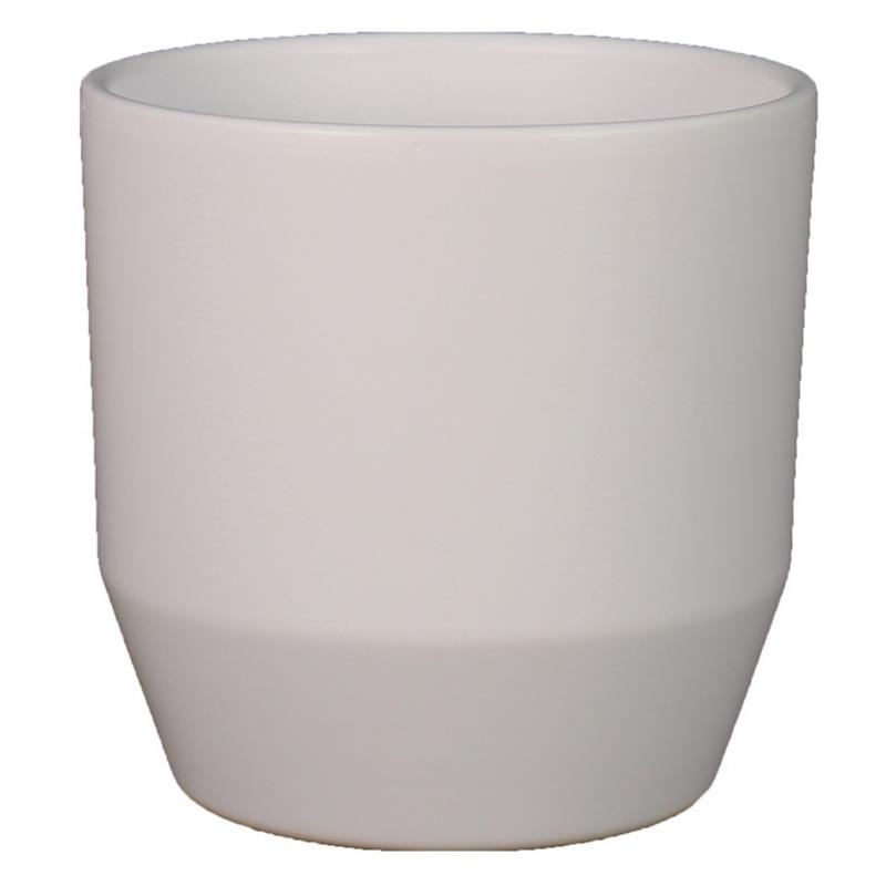 Macetero Joly d27 a25.5cm blanco mate es/24