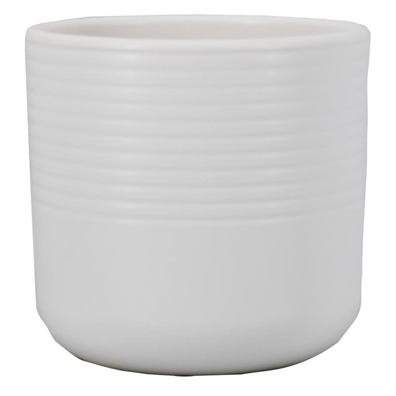Macetero Donny d7.5 a6.3cm blanco mate es/6