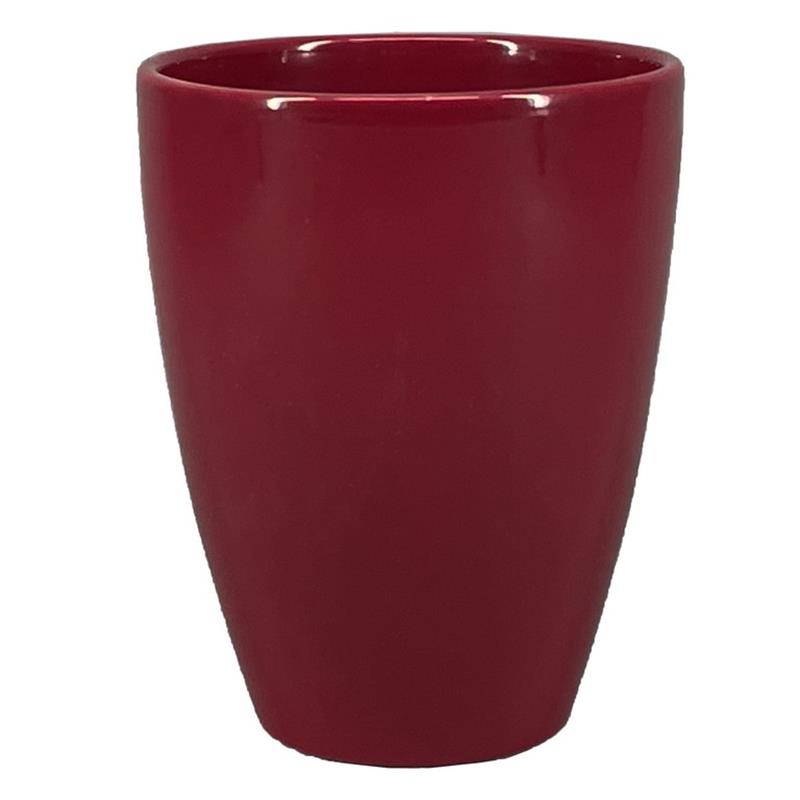 Florero Boule d13.5 a17cm rojo vinoes/12