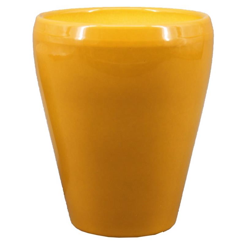Florero Liv d14 a17cm ocre es/12
