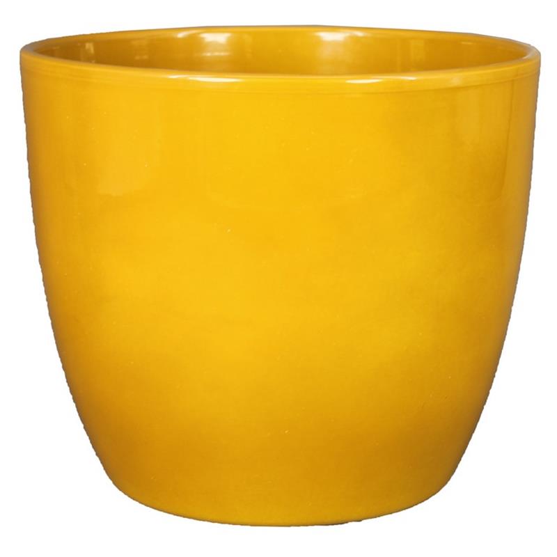 Pot Boule d10.5 h8.5cm ochre es/9