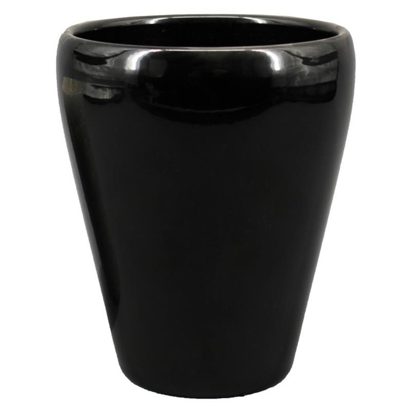 Florero Liv d14 a17cm negro es/12