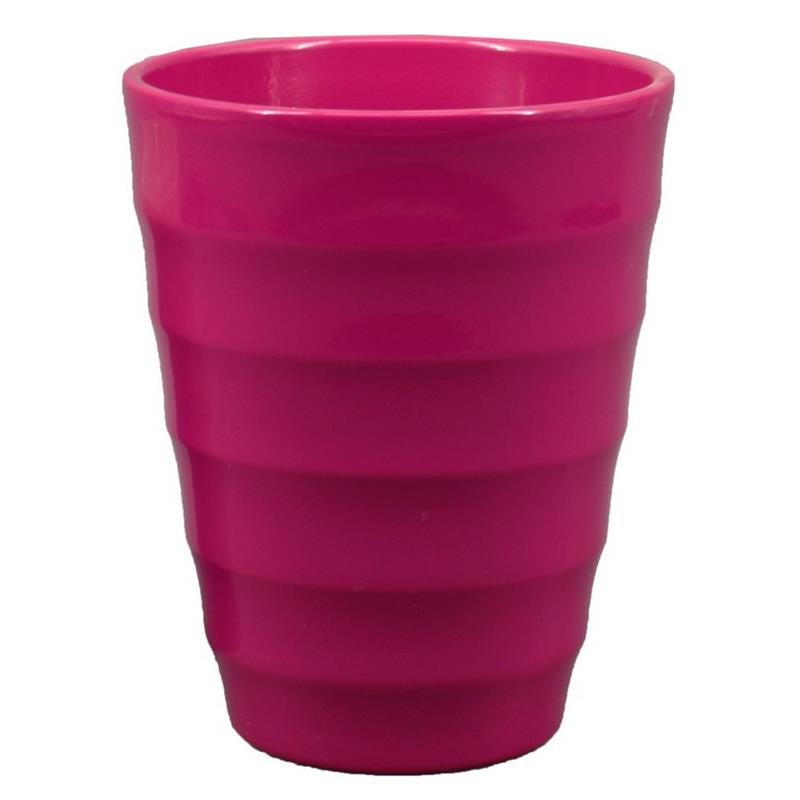 Florero Ribbel acanalado d14 a17cm fucsia es/12