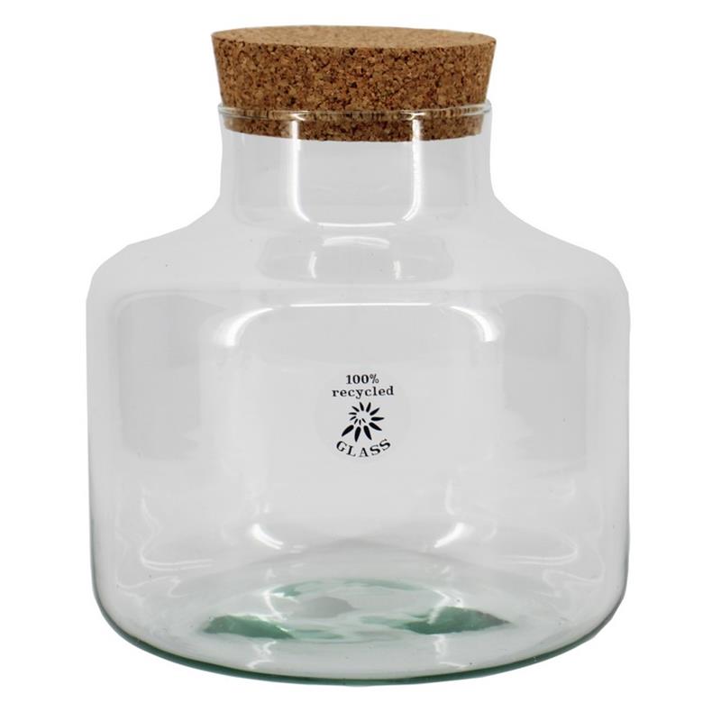 Botella de leche d21 a21.5cm con tapa de corcho