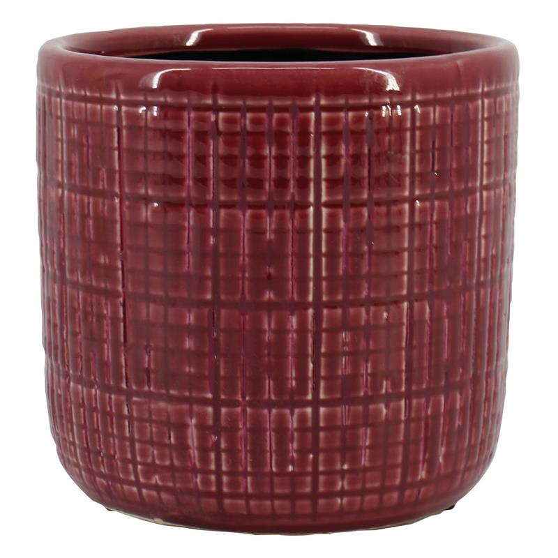 Macetero Rome d13.2 a12.5cm rojo es/12