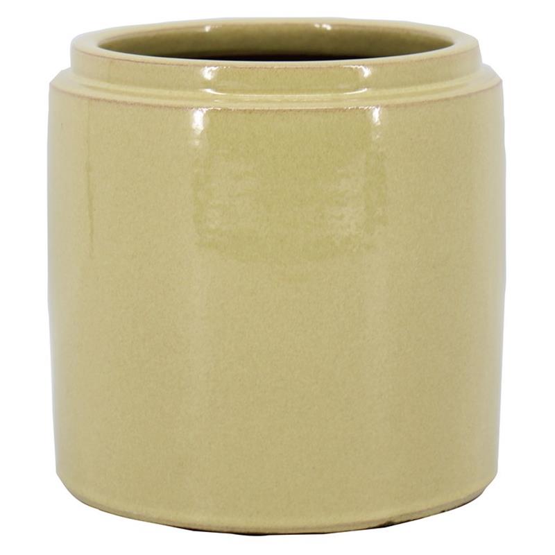 Macetero Julia d24 a23cm amarillo
