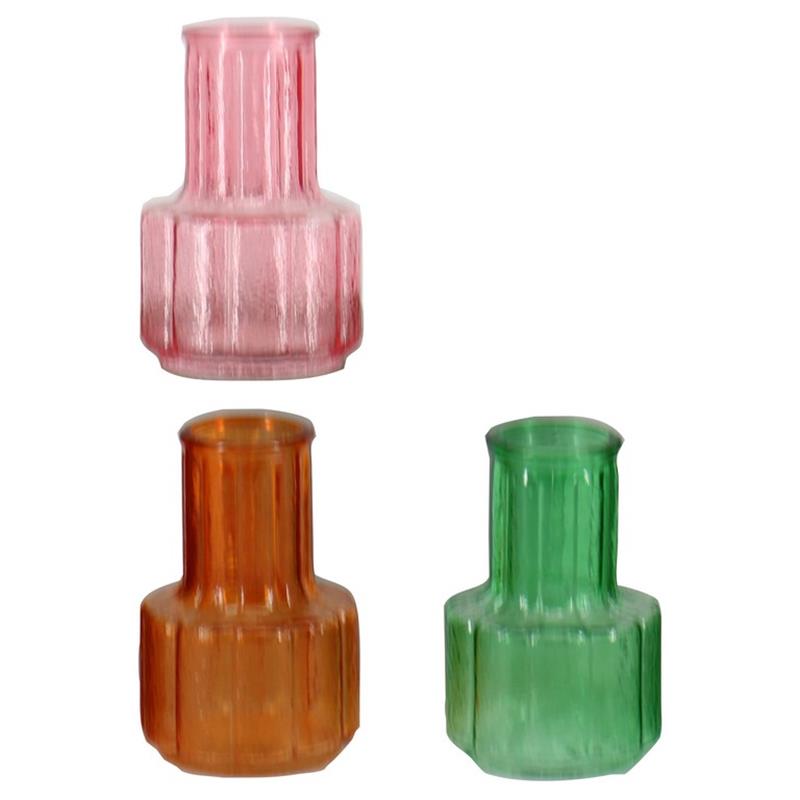 Bouteille décorative Cairo d5/8 h12cm 4ass