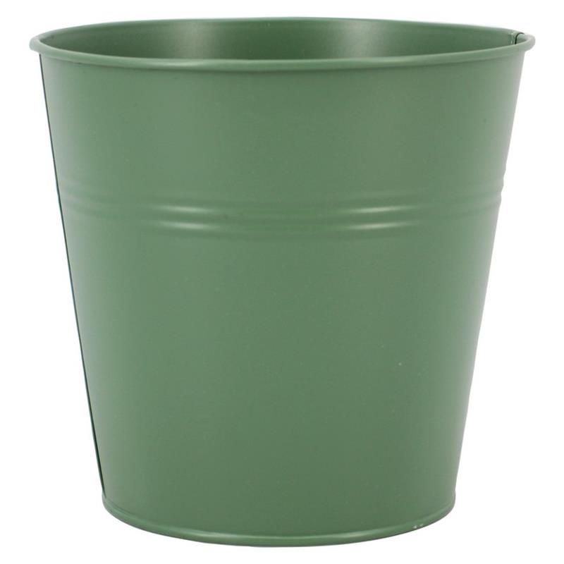 Bucket Bordeaux zinc d11.5 h10cm darkgreen matte es/10.5