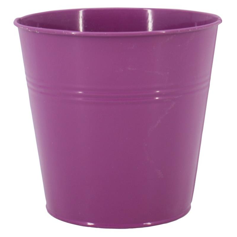 Bucket Bordeaux zinc d13 h12.5cm cyclaam matte es/12