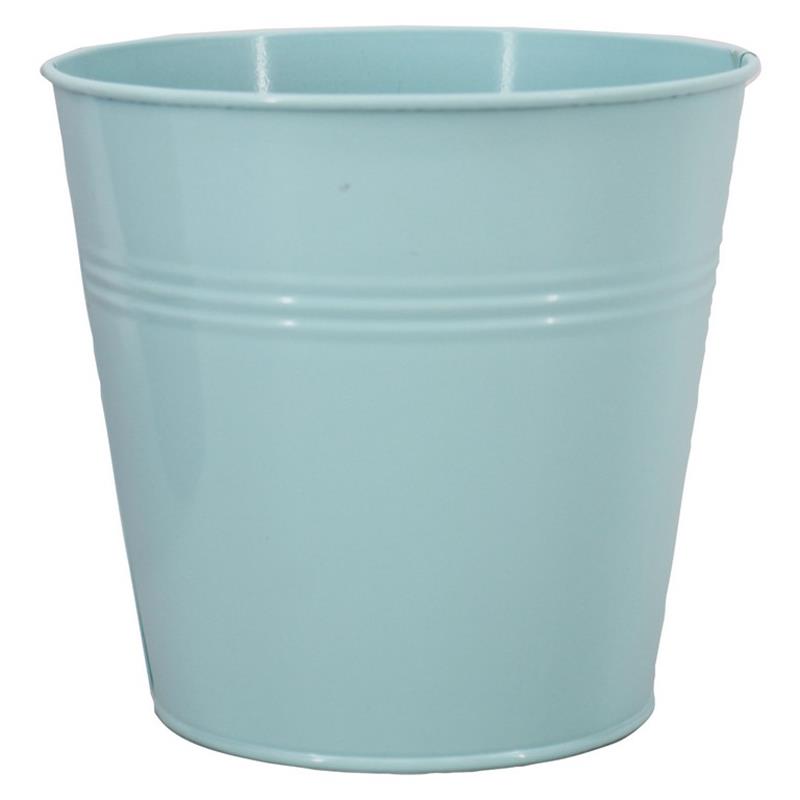 Bucket Bordeaux zinc d13 h12.5cm blue matte es/12