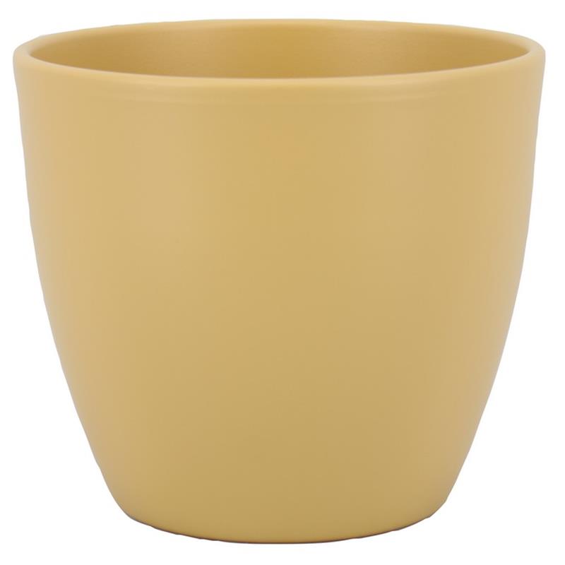 Pot Boule d8.5 h6.5cm oker mat es/7