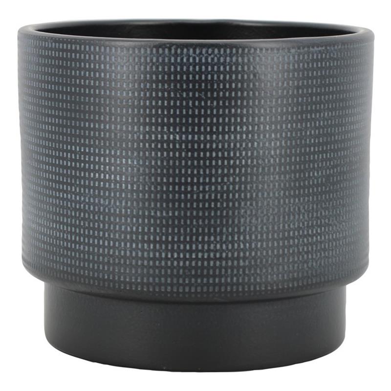 Pot Lily d14 h13cm zwart mat