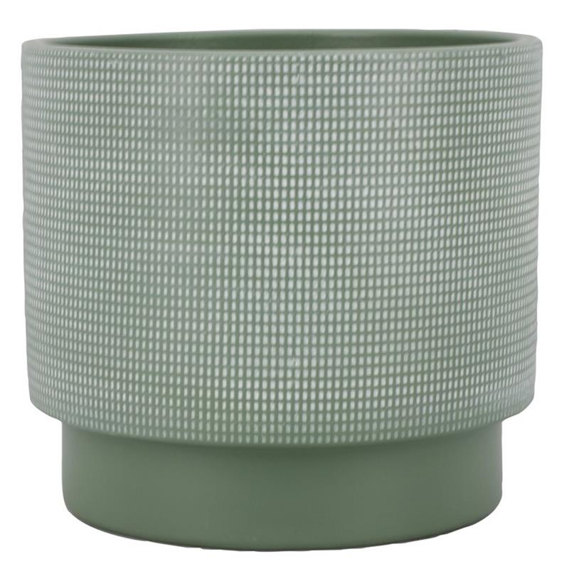 Pot Lily d17 h15cm groen mat