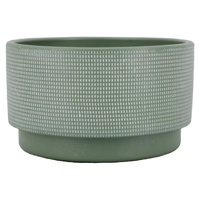 Schaal Lily d23 h13cm groen mat