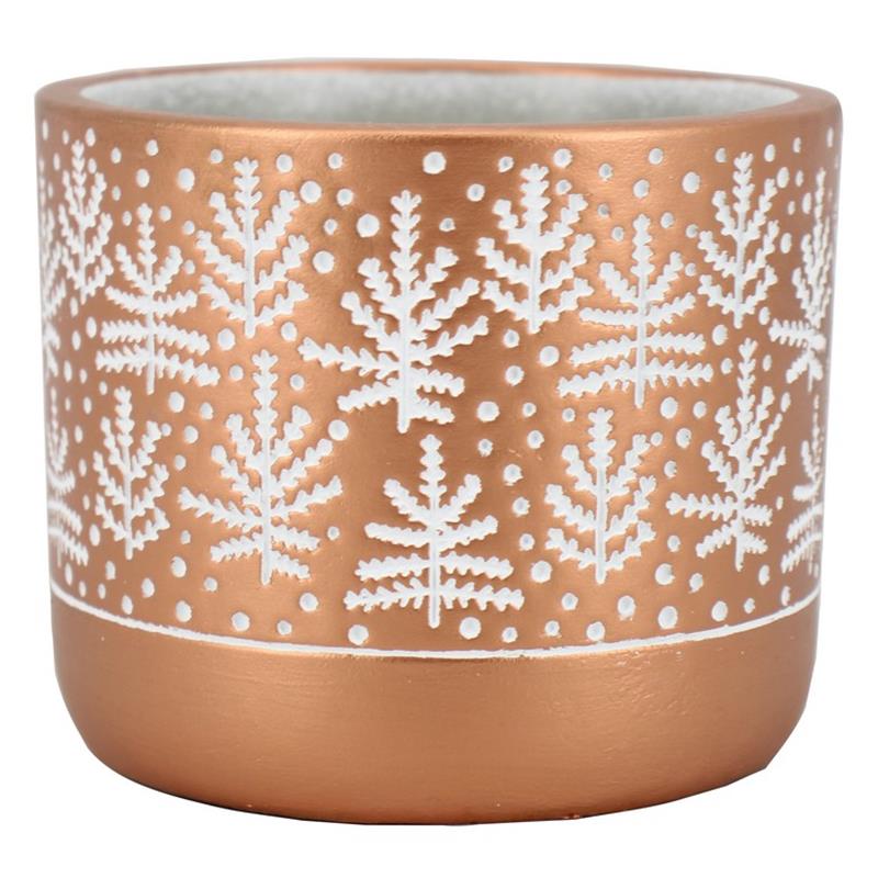 Macetero Flow d12.1 a10.5cm cobre es/10.5