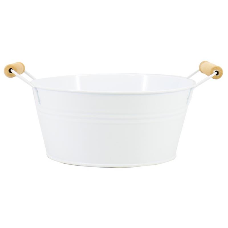 Coupe Dresden zinc d19 h8.5cm blanc
