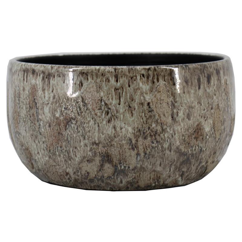 Schale Ortigo D28 H14cm taupe