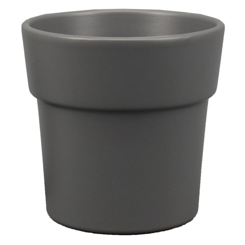 Pot Rim d13.5 h12.5cm tin matte es/12