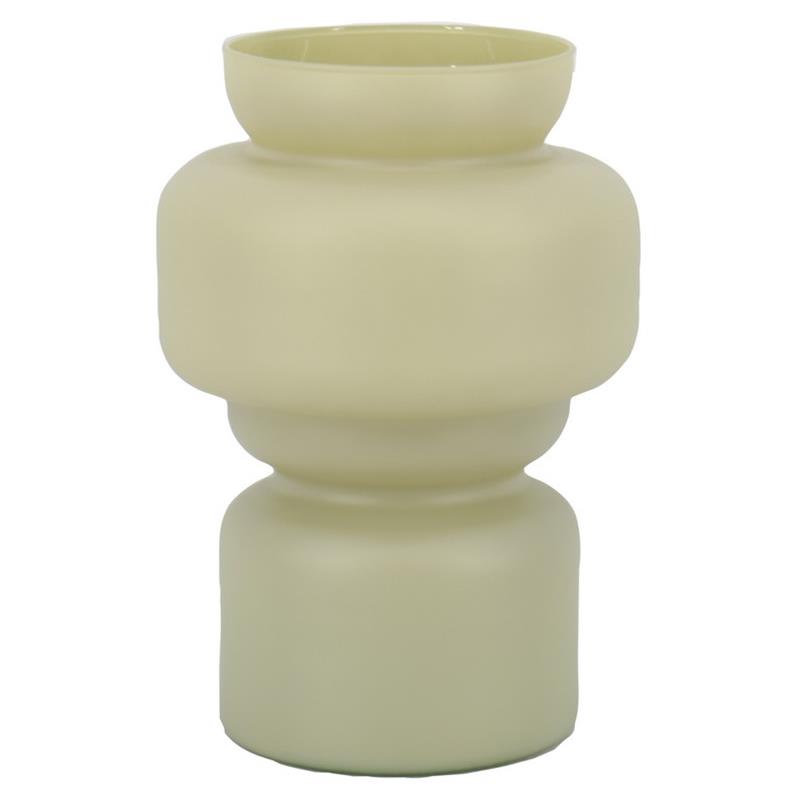 Glas Charlotte d12/17 h25cm kaki mat