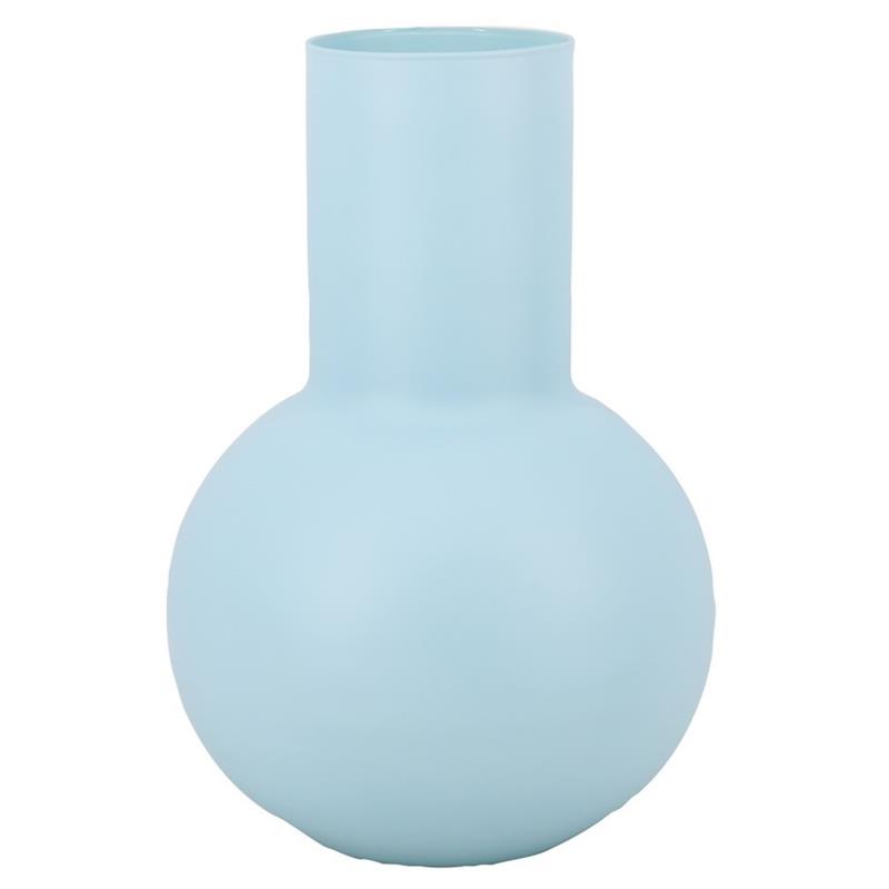 Glas Maureen d10/22 h30cm blauw mat