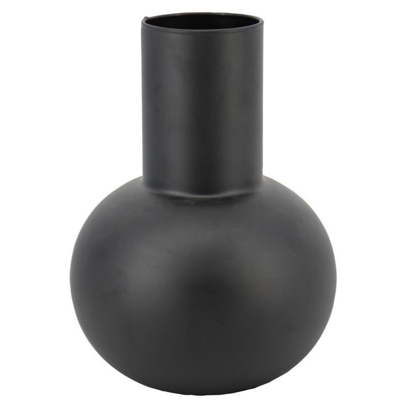 Glas Maureen d8/20 h24cm zwart mat