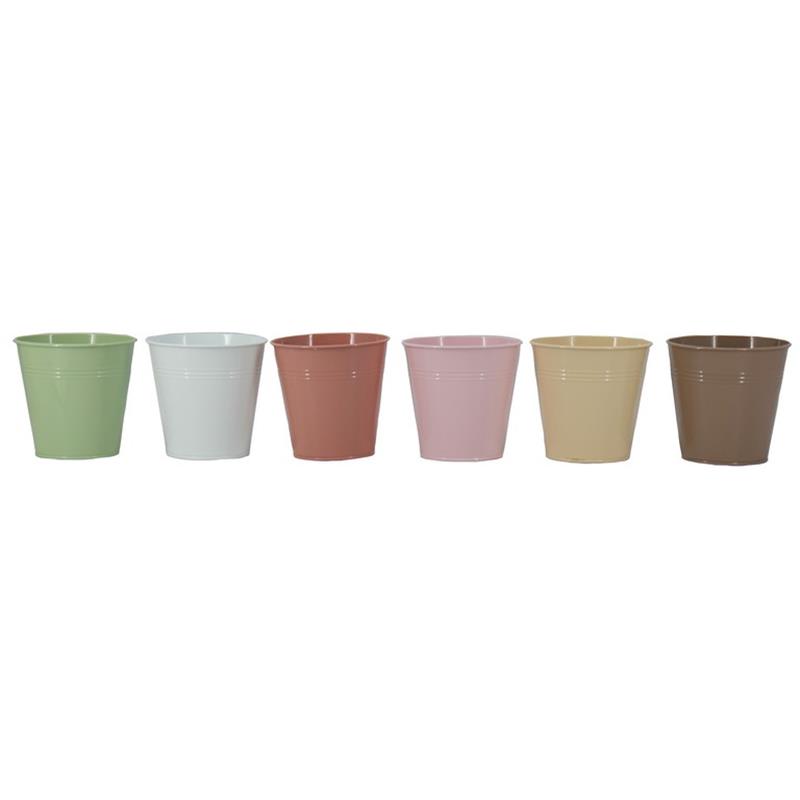 Pot Strasbourg zink d10.5 h10.8cm 6ass.